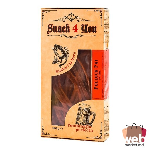 Pește uscat merluciu cu chili kg SNACK4YOU