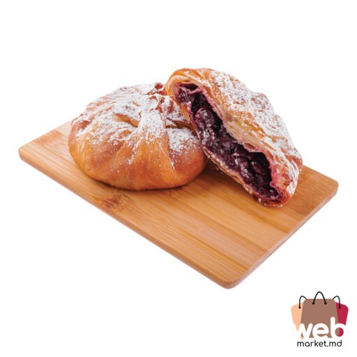 Plăcintă cu vișină cu drojdie din aluat întins kg BONUS