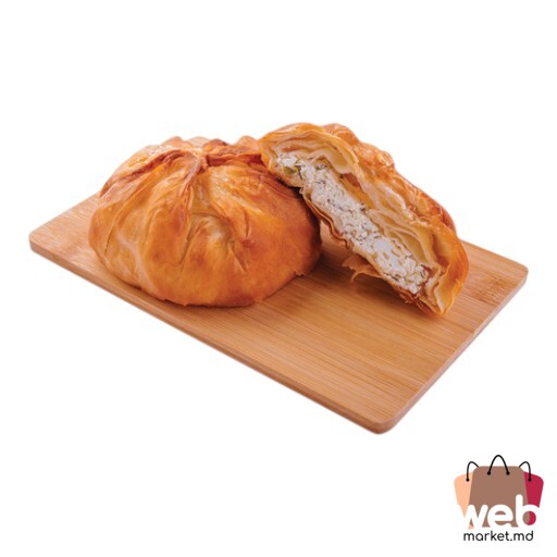 Plăcintă cu brânză cu drojdie din aluat întins kg BONUS