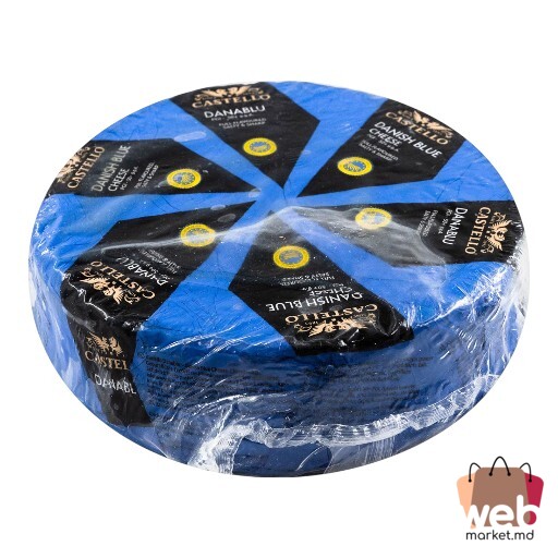 Cașcaval Danish Blue 50% rotund kg CASTELLO