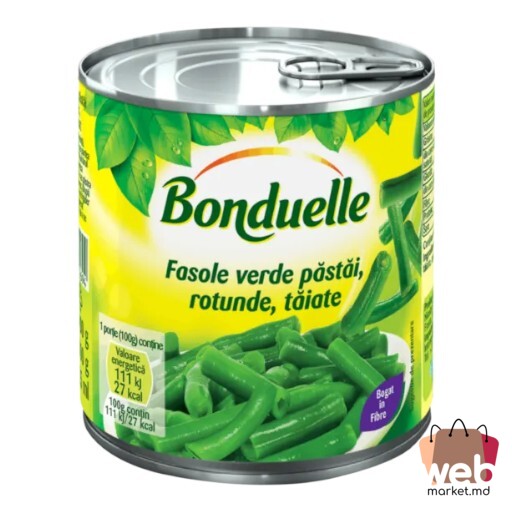 Fasole verzi tăiate 425ml BONDUELLE