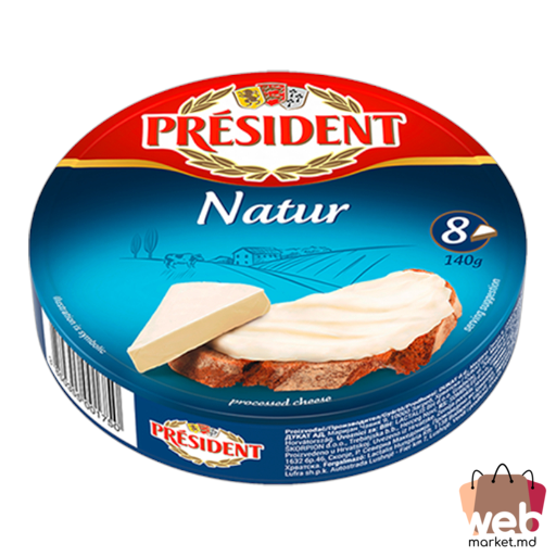 Brânză topită Natur triunghi 45% 140g PRESIDENT