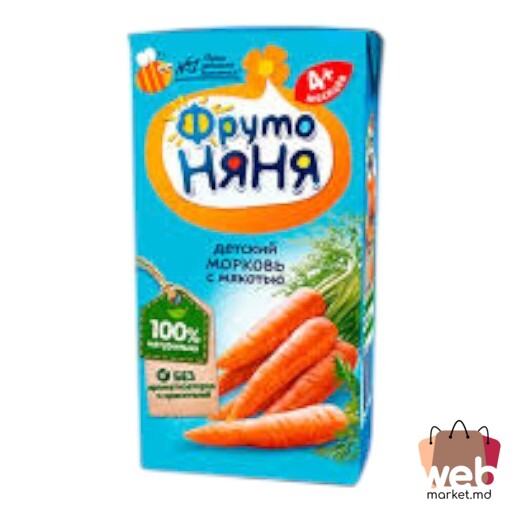 Nectar morcov cu pulpă 200ml FRUTONEANEA