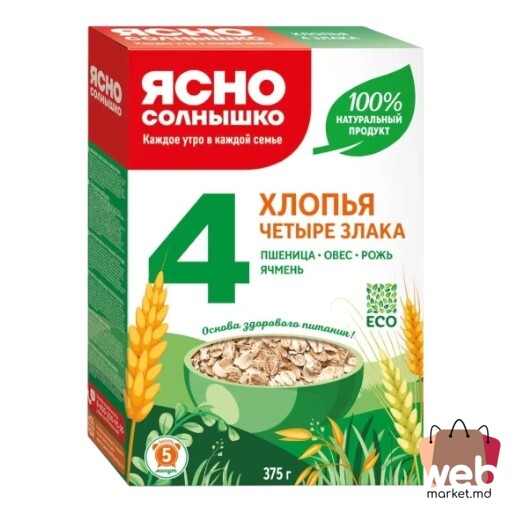 Fulgi 4 cereale 375g YASNO SOLNYSHKO
