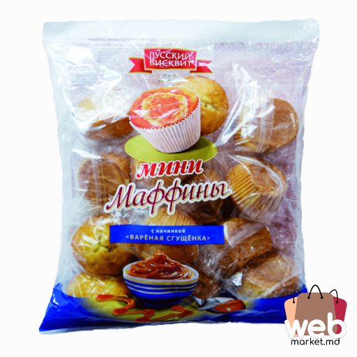 Checuri mini lapte condensat 465g RUSSKI BISKVIT