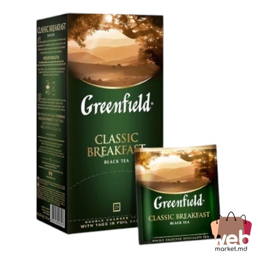 Ceai negru Classic Breakfast 25pac. x2g GREENFIELD