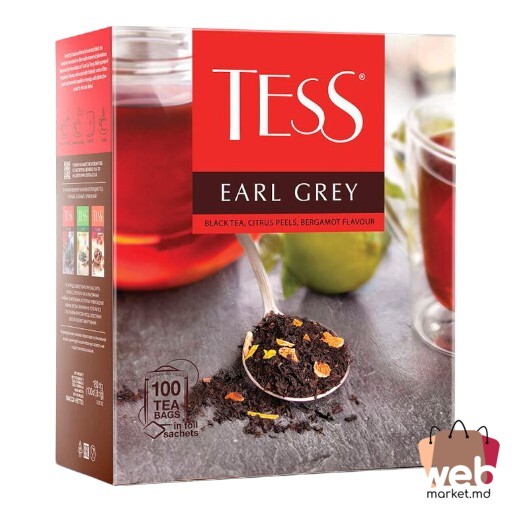 Ceai negru aromatizat Earl Grey 100g TESS
