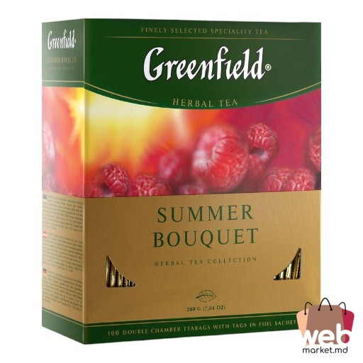 Ceai din plante cu fructe Ierburi Summer Bouquet 100pac. x2g GREENFIELD