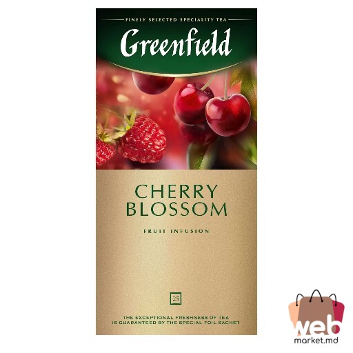 Ceai din plante cu fructe Cherry Blossom 25pac. x2g GREENFIELD