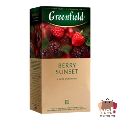 Ceai din plante cu fructe Berry Sunset 25pac. x2g GREENFIELD