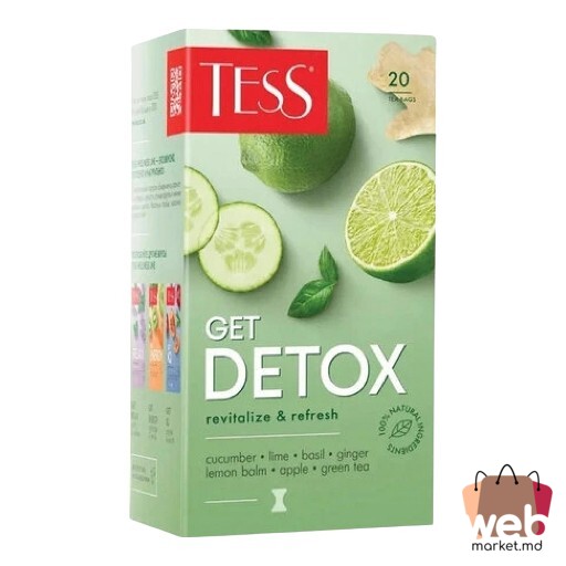 Ceai verde aromatizat Get Detox 20pac. x1.5g TESS
