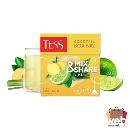 Ceai din plante cu fructe Box 2 lămâie 20pac. x1.5g TESS