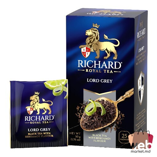 Ceai negru aromatizat Lord Grey 90g RICHARD