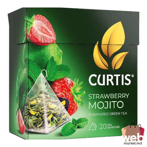 Ceai verde cu fructe Strawberry Mojito 20pac. CURTIS