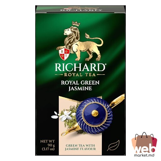 Ceai verde aromatizat Royal Green Jasmine 90g RICHARD