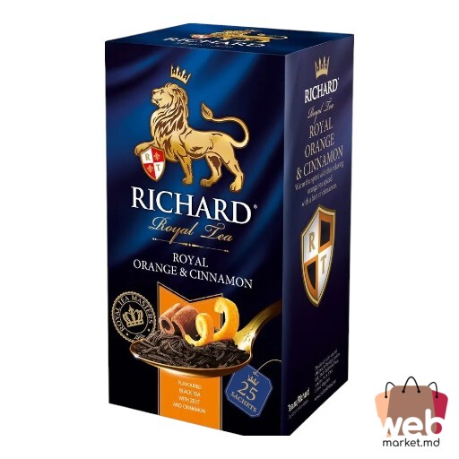 Ceai negru aromatizat Royal orange /cinnamon 25pac. x2g RICHARD