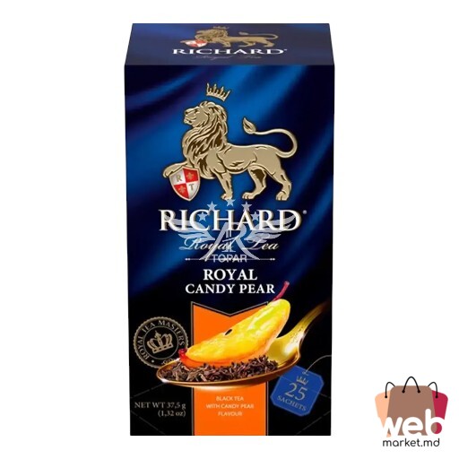 Ceai negru aromatizat Royal Candy Pear 25pac. x1.5g RICHARD