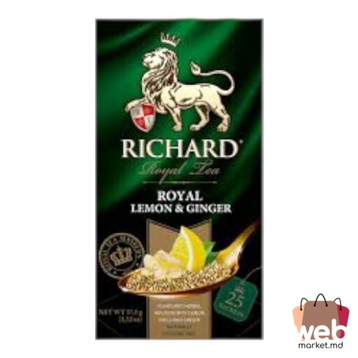 Ceai verde cu fructe Royal lemon/ ginger 25pac. x1.5g RICHARD
