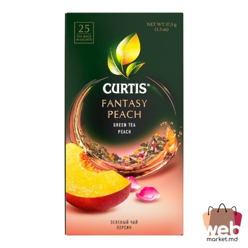Ceai verde cu fructe Fantasy Peach 25pac. x1.5g CURTIS