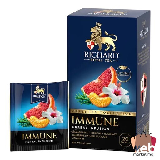 Ceai din plante cu fructe Wellness Immuno 20pac. x1.7g RICHARD
