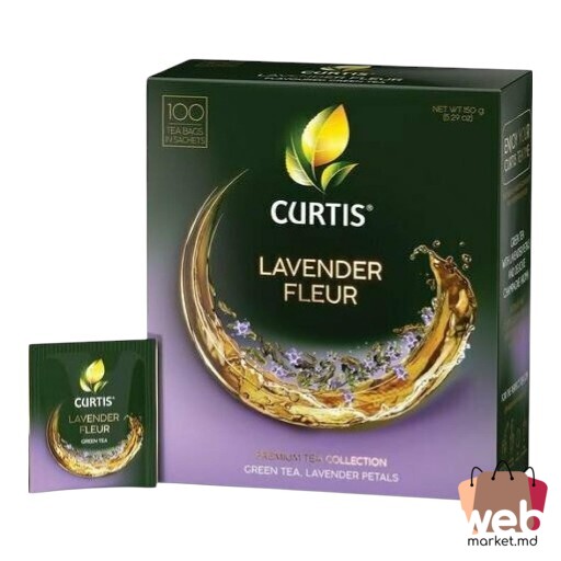Ceai verde aromatizat Lavender Fleur 100pac. x1.5g CURTIS
