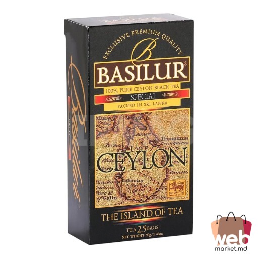 Ceai negru Ceylon Special 25pac. x2g BASILUR