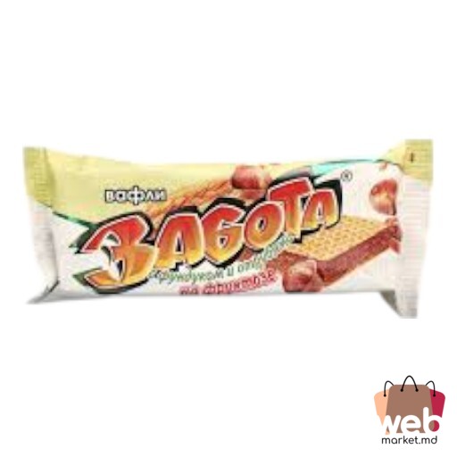 Napolitane Zabota cu alună /tărâțe 33g VITIBA