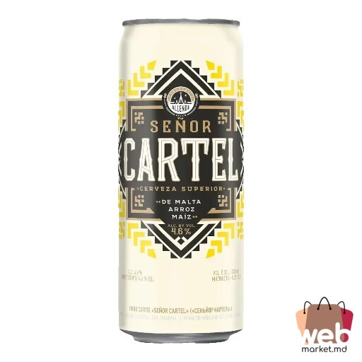 Bere blondă 4.6% 330ml SENOR CARTEL