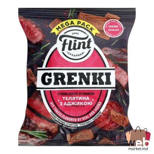 Crutoane gust vită /adjica 100g FLINT