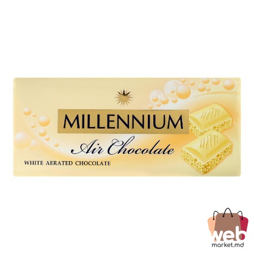 Ciocolată albă aerată 90g MILLENNIUM