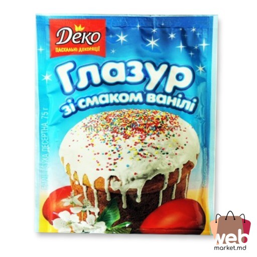 Glazură de vanilie 75g DEKO