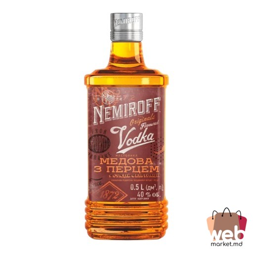 Tinctură ucraineană de miere cu ardei iute 40% 200ml NEMIROFF