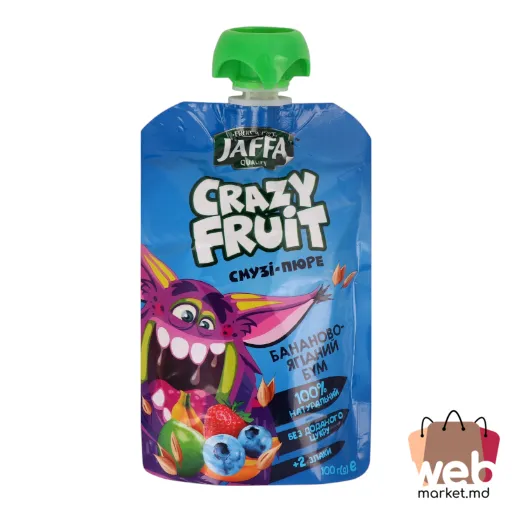 Băutură Mousse Crazy Fruit banane /mere/ coacăză /căpșune /cereale 100ml JAFFA