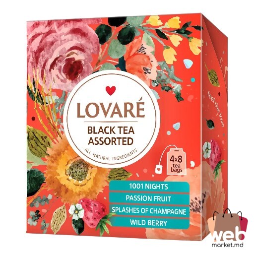 Ceai negru Black Assorted 32pac. x2g LOVARE