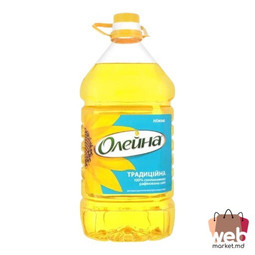 Ulei de floarea-soarelui rafinat 5L OLEINA