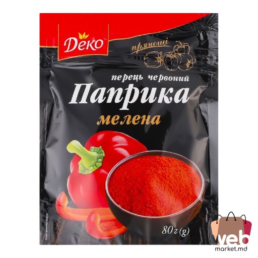 Boia roșie măcinată 80g DEKO