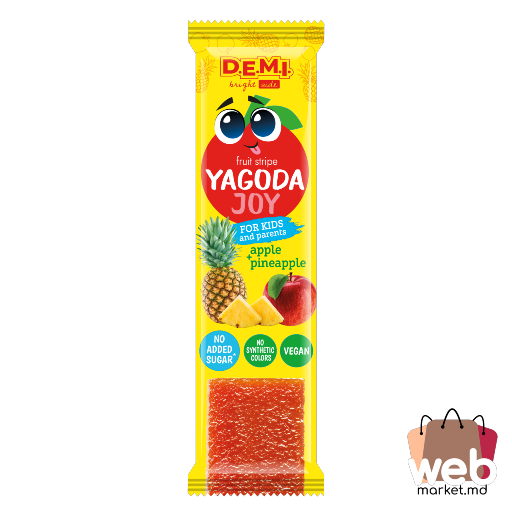 Pastilă de fructe cu suc de mere /ananas Yagoda Joy 15g DEMI