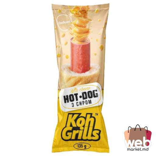 Hot-dog salam cu sos Cașcaval 135g KOH GRILLS