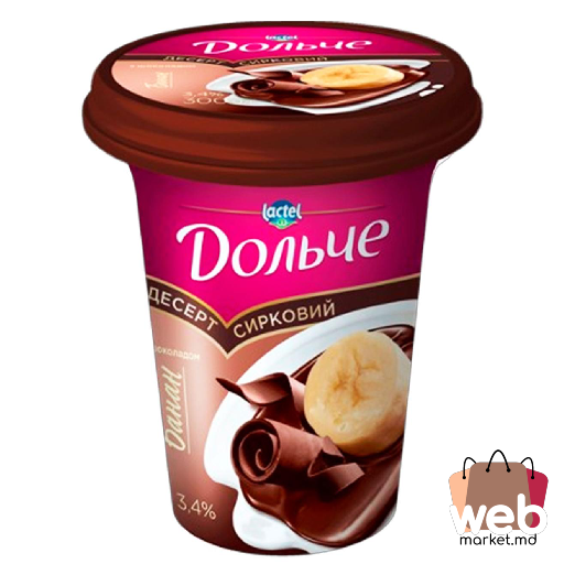 Desert din brânză banană /ciocolată 3.4% 200g DOLCE