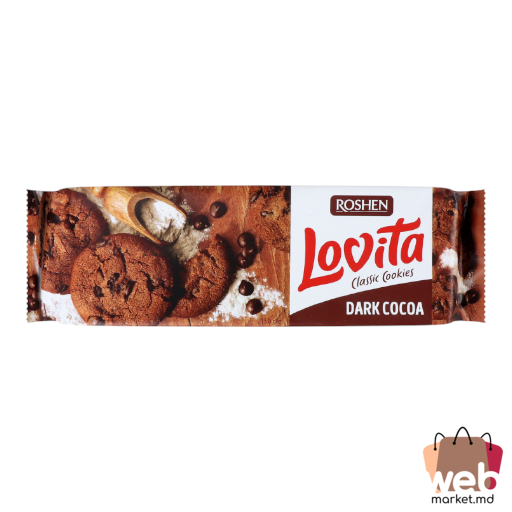 Biscuiți Lovita Classic cacao /bucăți de glazură 150g ROSHEN