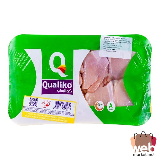Șold de pui broiler refrigerat fără piele dezosat 900g QUALIKO