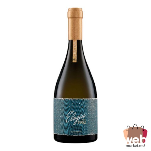 Vin alb sec Elogiu Chardonnay 12% 750ml CRICOVA