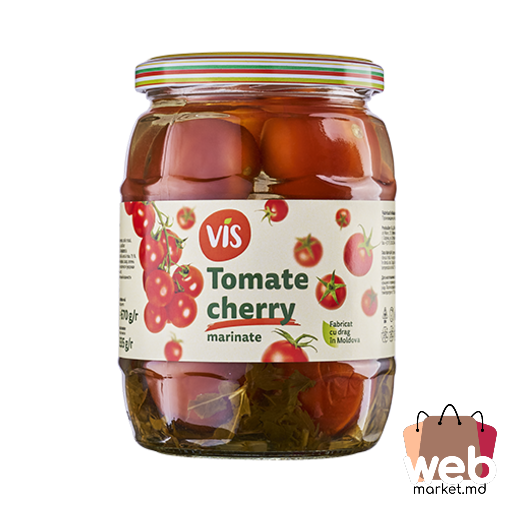 Roșii cherry marinate 670g /335g VIS