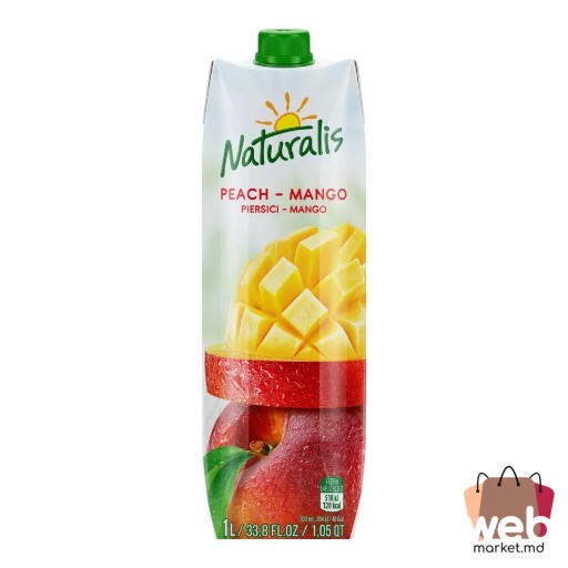 Băutură cu suc piersici /mango 1L NATURALIS