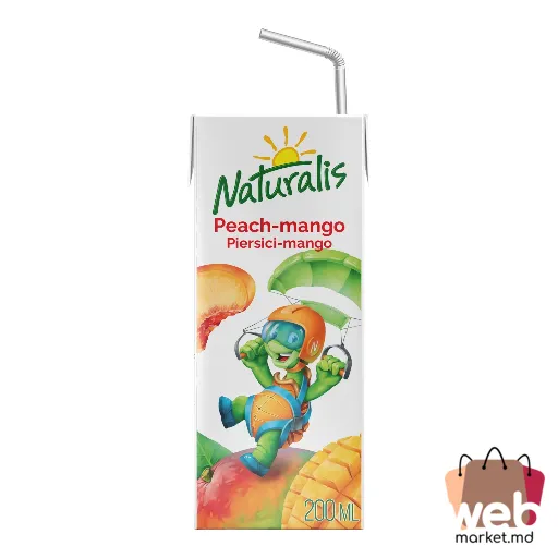 Băutură cu suc piersici /mango 200ml NATURALIS