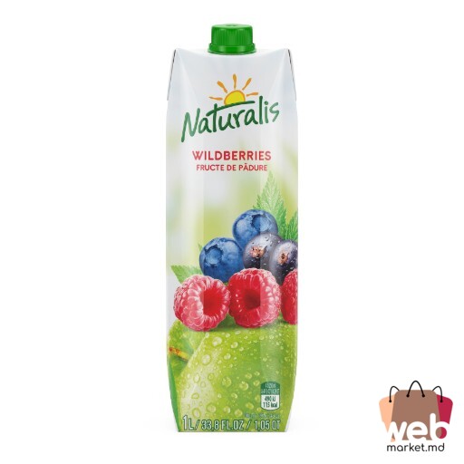 Băutură cu suc mere /fructe de pădure 1L NATURALIS