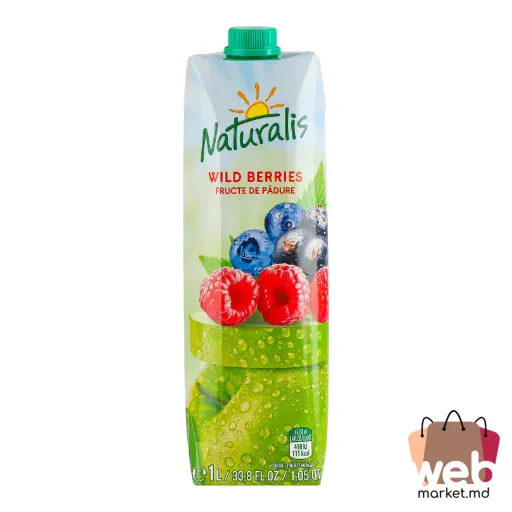 Băutură cu suc de mere /fructe de pădure 1L NATURALIS