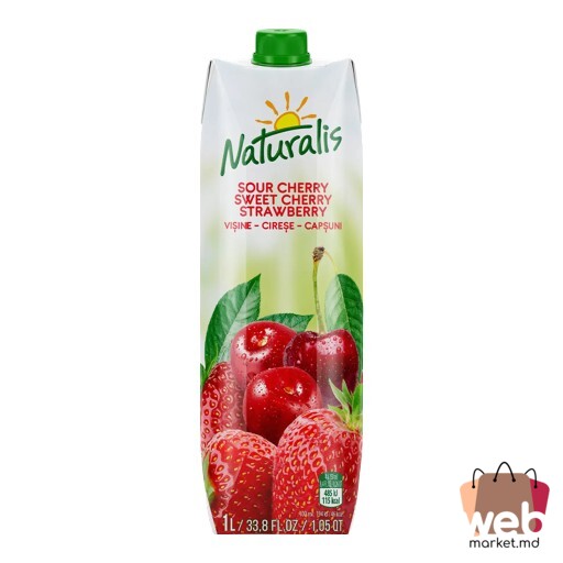 Băutură cu suc vișine /cireșe /căpșune 1L NATURALIS
