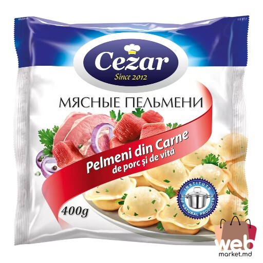 Pelmeni congelați cu porc /vită 400g CEZAR