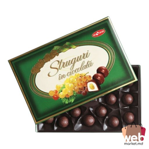 Bomboane Struguri în ciocolată 200g BUCURIA